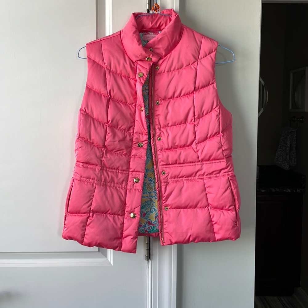 Lilly Pulitzer Puffer Vest Size Medium